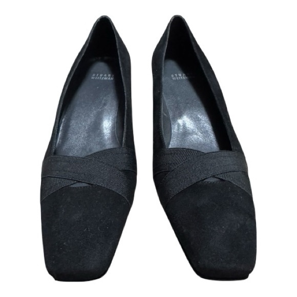 STUART WEITZMAN Women’s Suede Kitten Heel, Black, Sz 9.5 - Picture 5 of 7